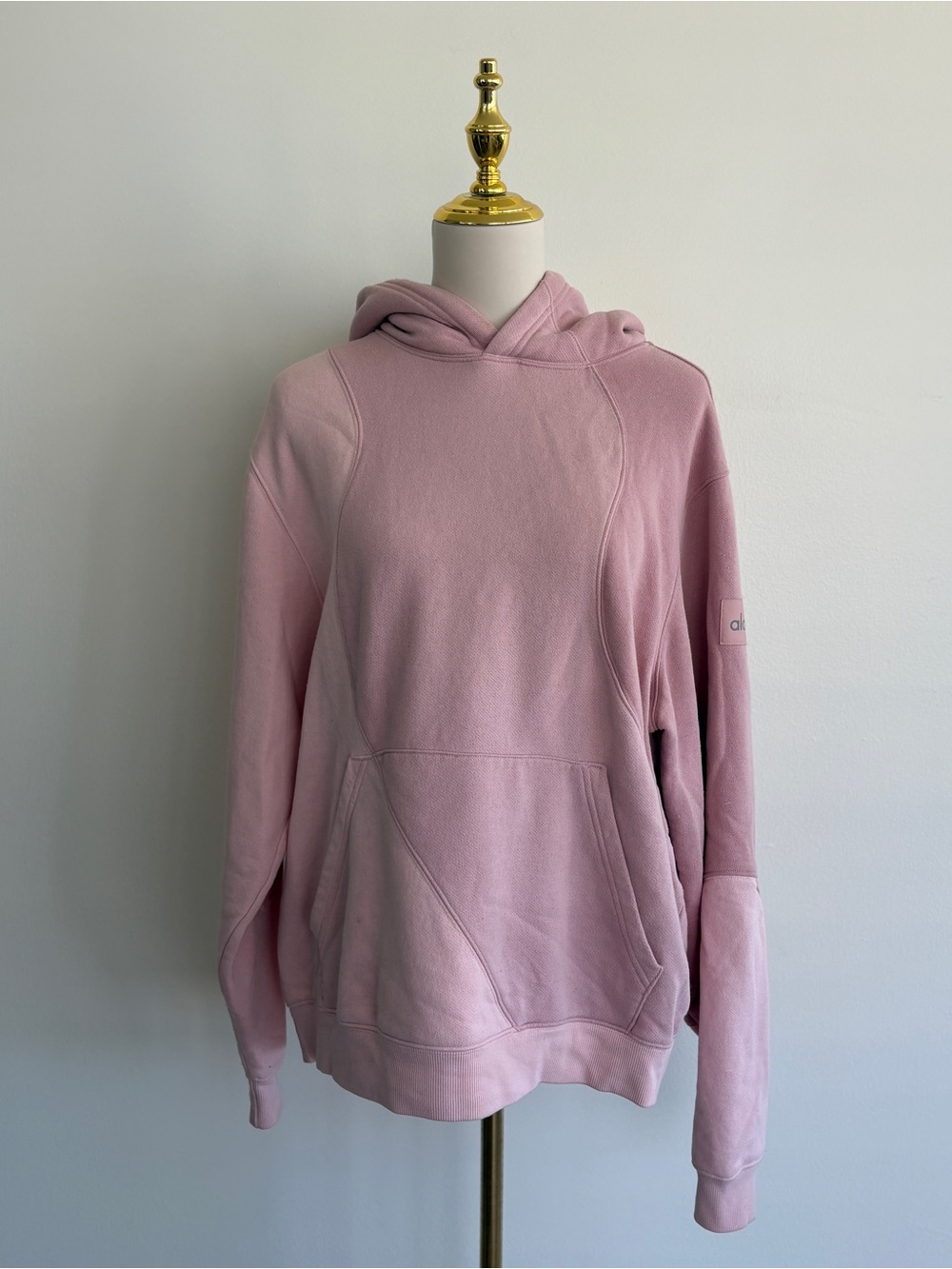 Alo Yoga Make Waves Hoodie – Sunset Pink Tonal – Size S
